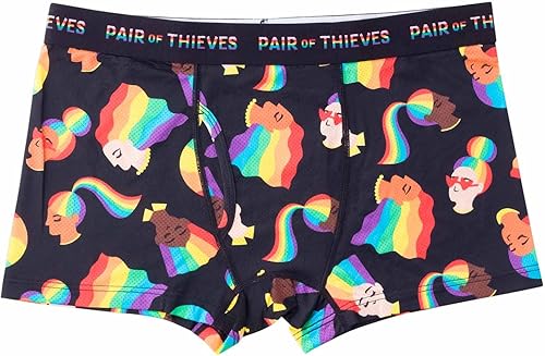 Pair of Thieves Traje de baño de orgullo súper suave para hombre, transpirable, con tela que absorbe la humedad, de secado rápido