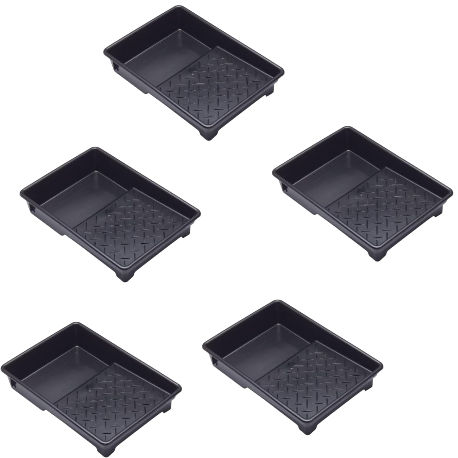 Superpetstoreuk247 Pack Of 5 9 Inch Professional Plastic Roller Trays Decorators Painting Paint Tray