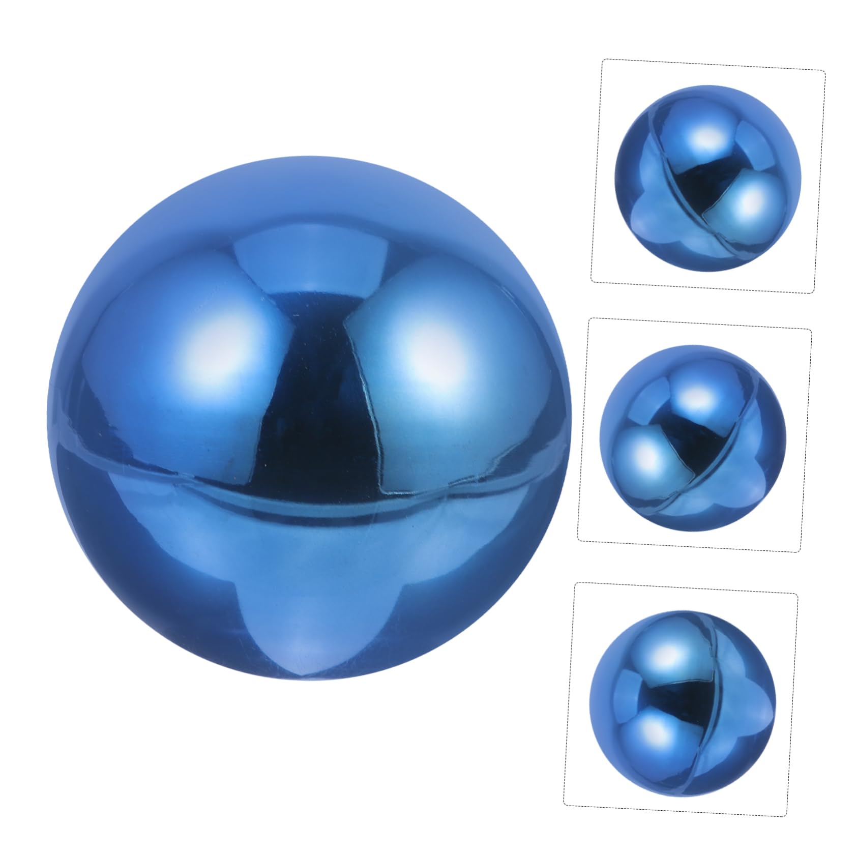 SOLUSTRE Reflective Garden Gazing Ball Polished Stainless Steel Mirror Sphere for Outdoor Decoration Compact Decorative Ball Unique Present for Home and Garden Decor