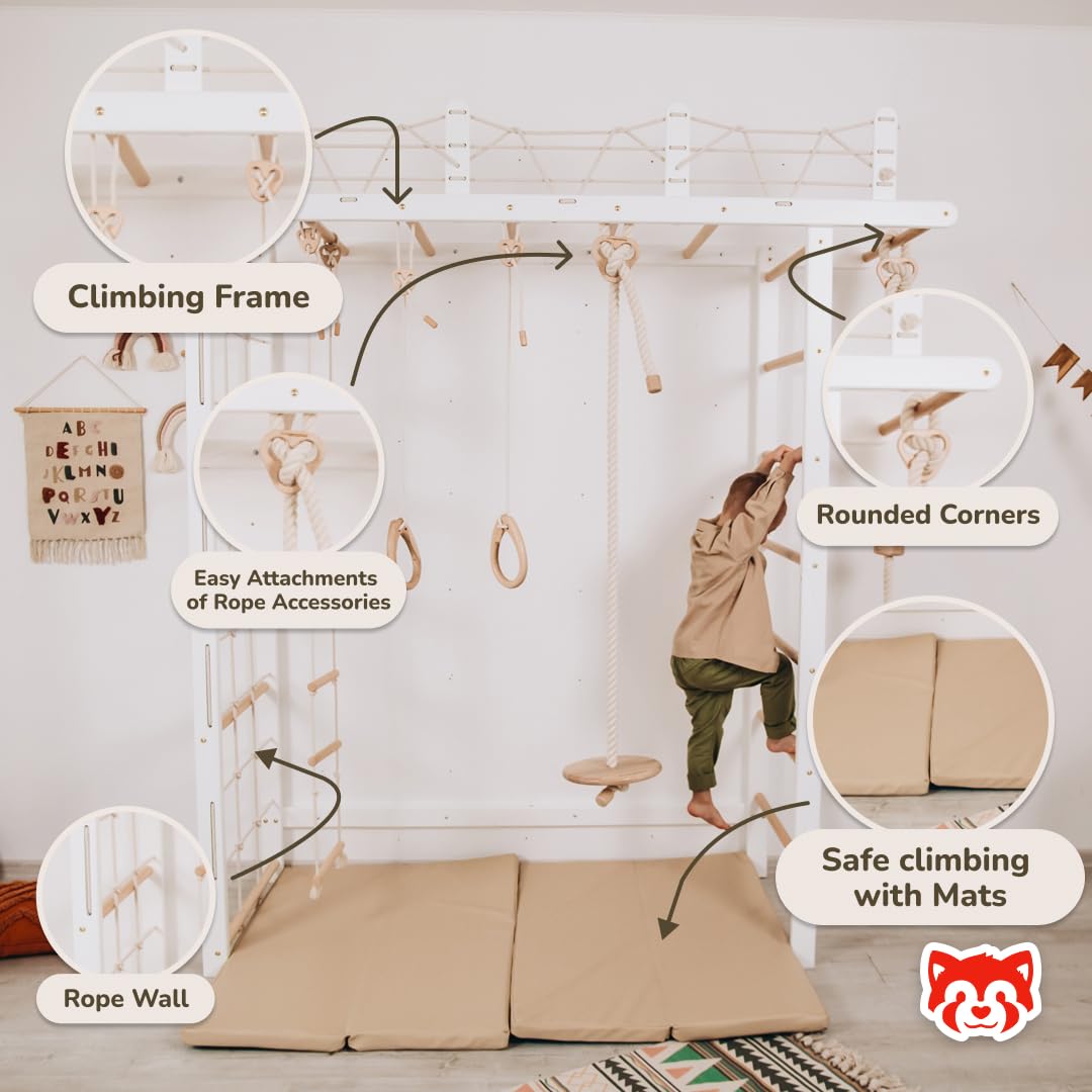 Woodandhearts Ponte gigante Scala svedese, scivolo per bambini, scivolo