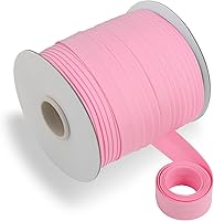 Vista 7 de Cinta al bies de doble pliegue de 1/2 pulgada, cinta al bies de doble pliegue de 55 yardas, carrete continuo a granel para coser ropa, acolchado
