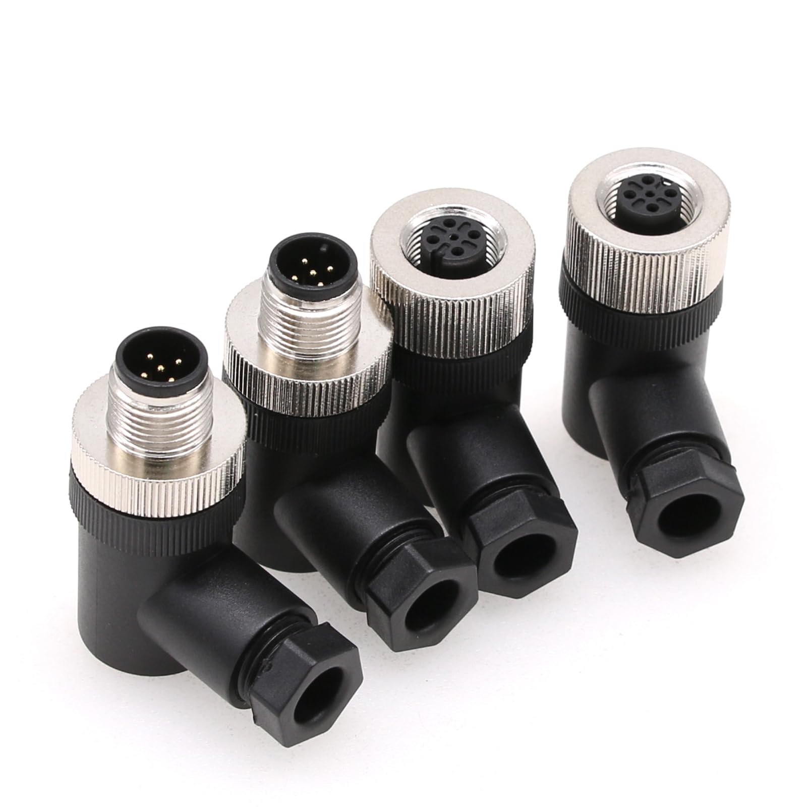 M12 5 pin maschio e femmina A codice connettore sensore industriale impermeabile ad angolo retto 12 mm cavo NMEA 2000