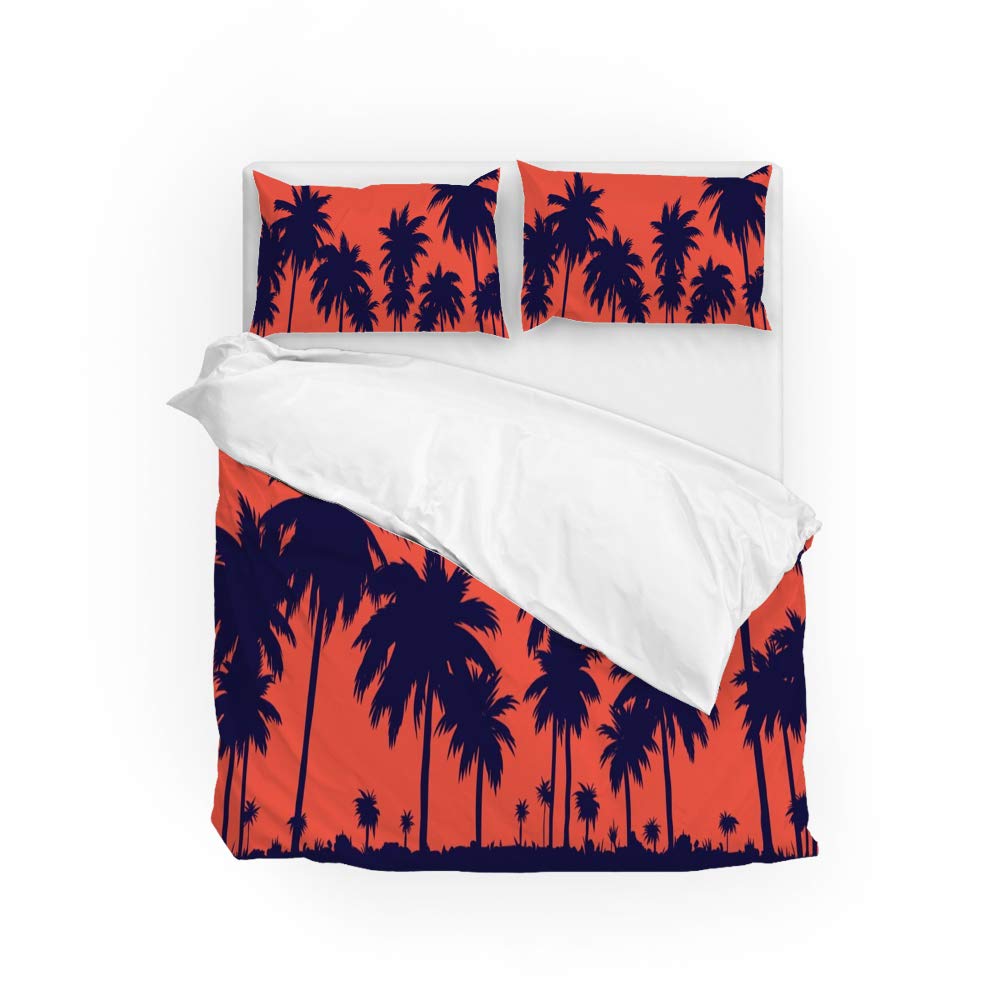 Parure de lit housse de couette plage microfibre durable sans repassage anti-rétrécissement