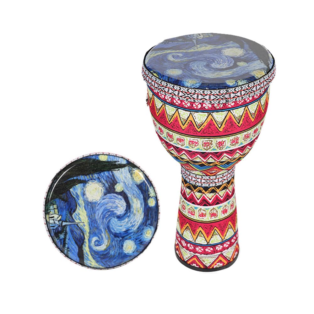 tambores africanos tambores de congo tambor djembe tambores de mano para adultos tambor de mano africano tambor de mano de 8 pulgadas portátil djembe tambor instrumento de percusión con