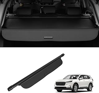 VEVOR Einziehbare Laderaumabdeckung, wasserfeste Kofferraumabdeckung, Sicherheitsschutz für Honda CRV 2023-2025 5-Seater, UV-beständige Kofferraumabdeckung aus Aluminiumlegierung & PVC-Lederstruktur