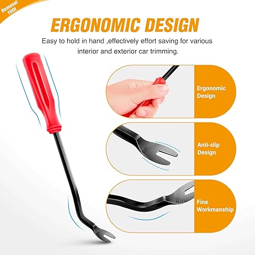 Vista 7 de GOOACC - Kit de 240 clips de retención a presión para automóvil, remaches de plástico y sujetadores, clips para guardabarros, paneles y tapicería
