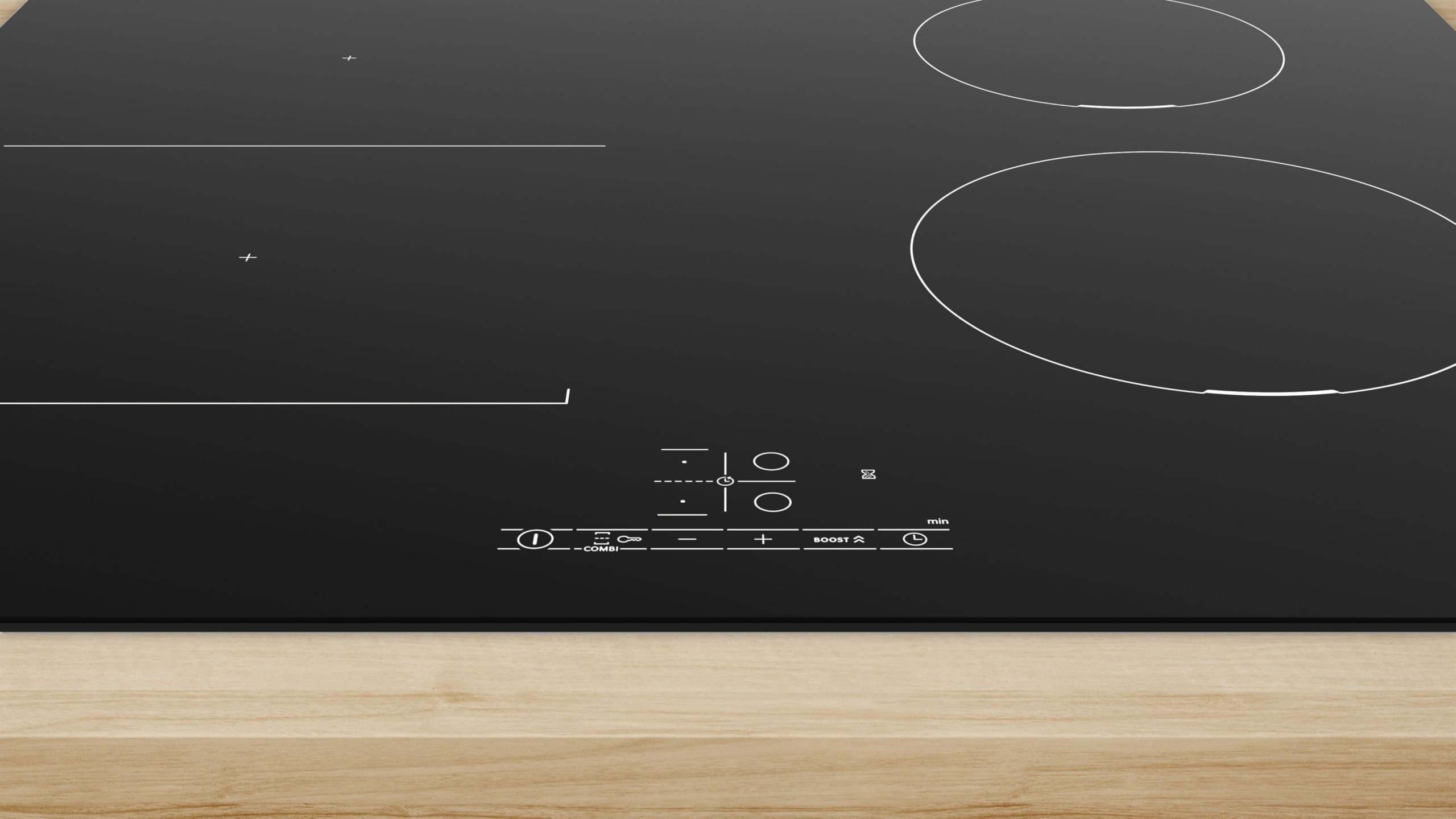 Bosch Série 4 Table à induction 60 cm 6900 W Noir