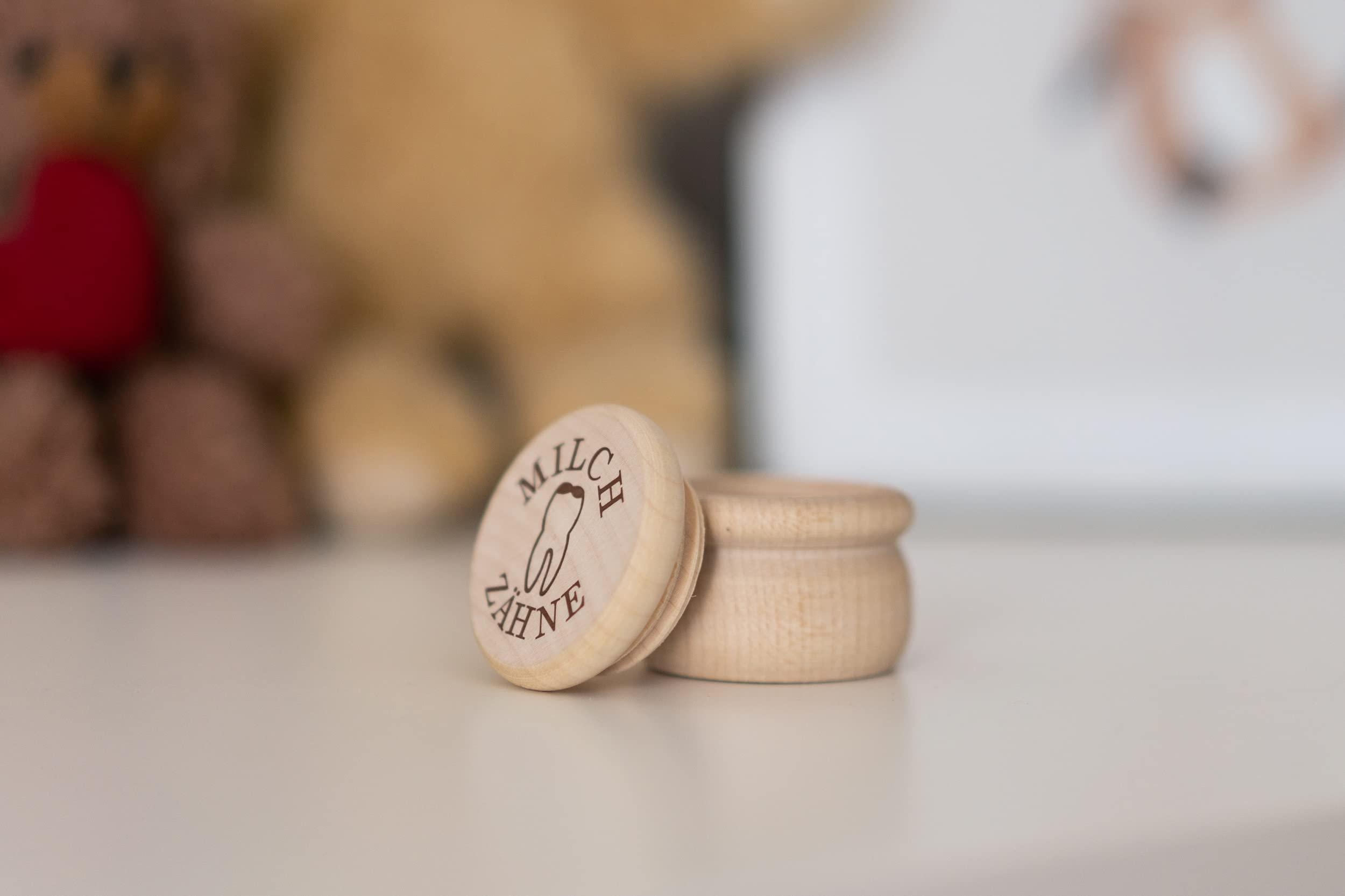 Scatola Per Denti Da Latte In Legno D'Acero - Made In Germany, Regalo Per Nascita O Battesimo - Foto 8