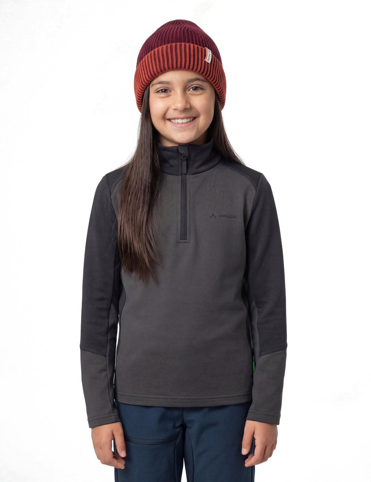 VAUDE Kids Livigno Halfzip, Funzionale e Avvolgente Felpa in Pile per Piccoli Atleti, Materiale Elastico e Avvolgente