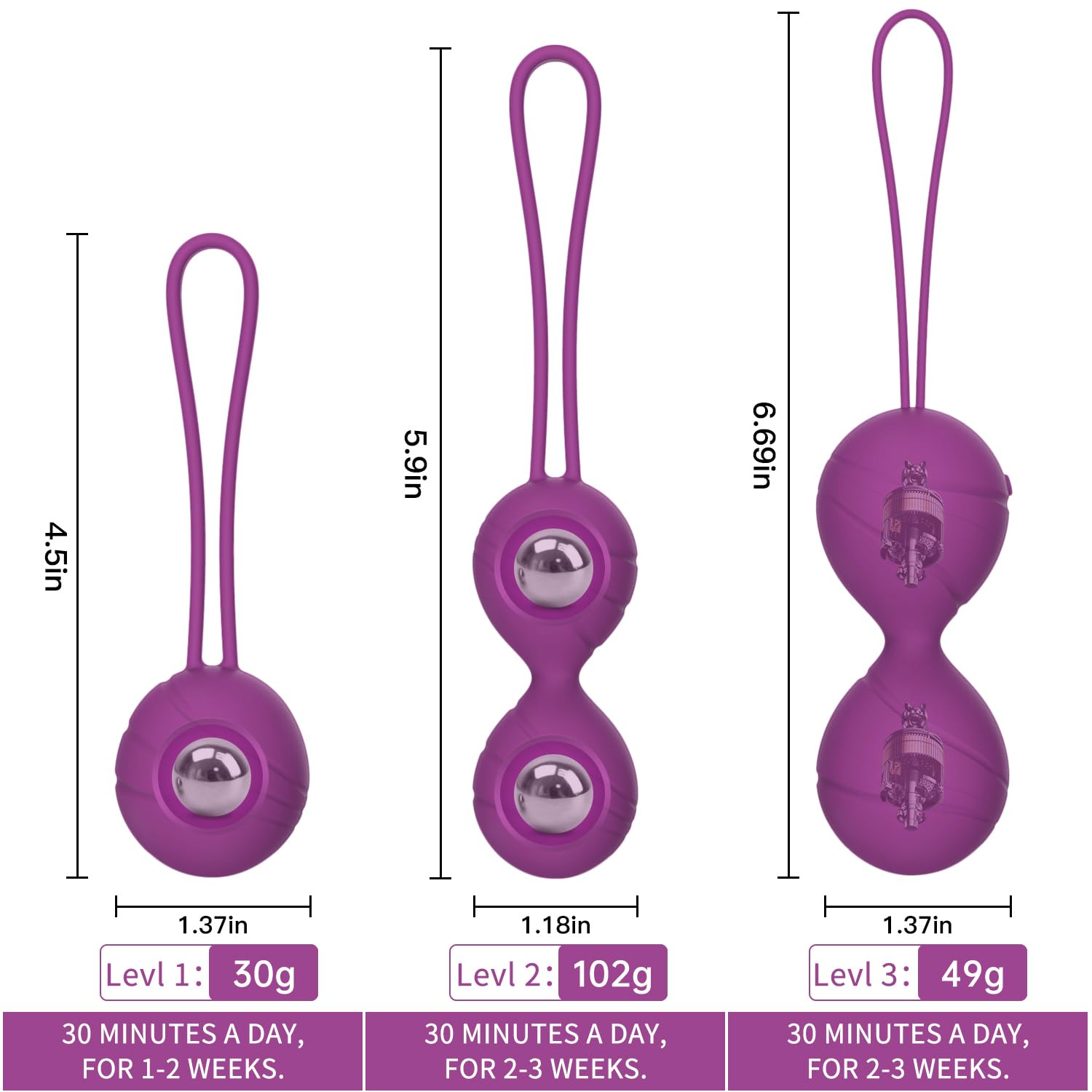 Ovetto Vibrante Con Telecomando 10 Modalità, Vibratore Sex Toys 3 IN 1, Controllo Della Vescica ed Esercizi Per il Pavimento Pelvico, Vibratoreper Donna Wireless, Kegel Palline Vibranti, Impermeabile