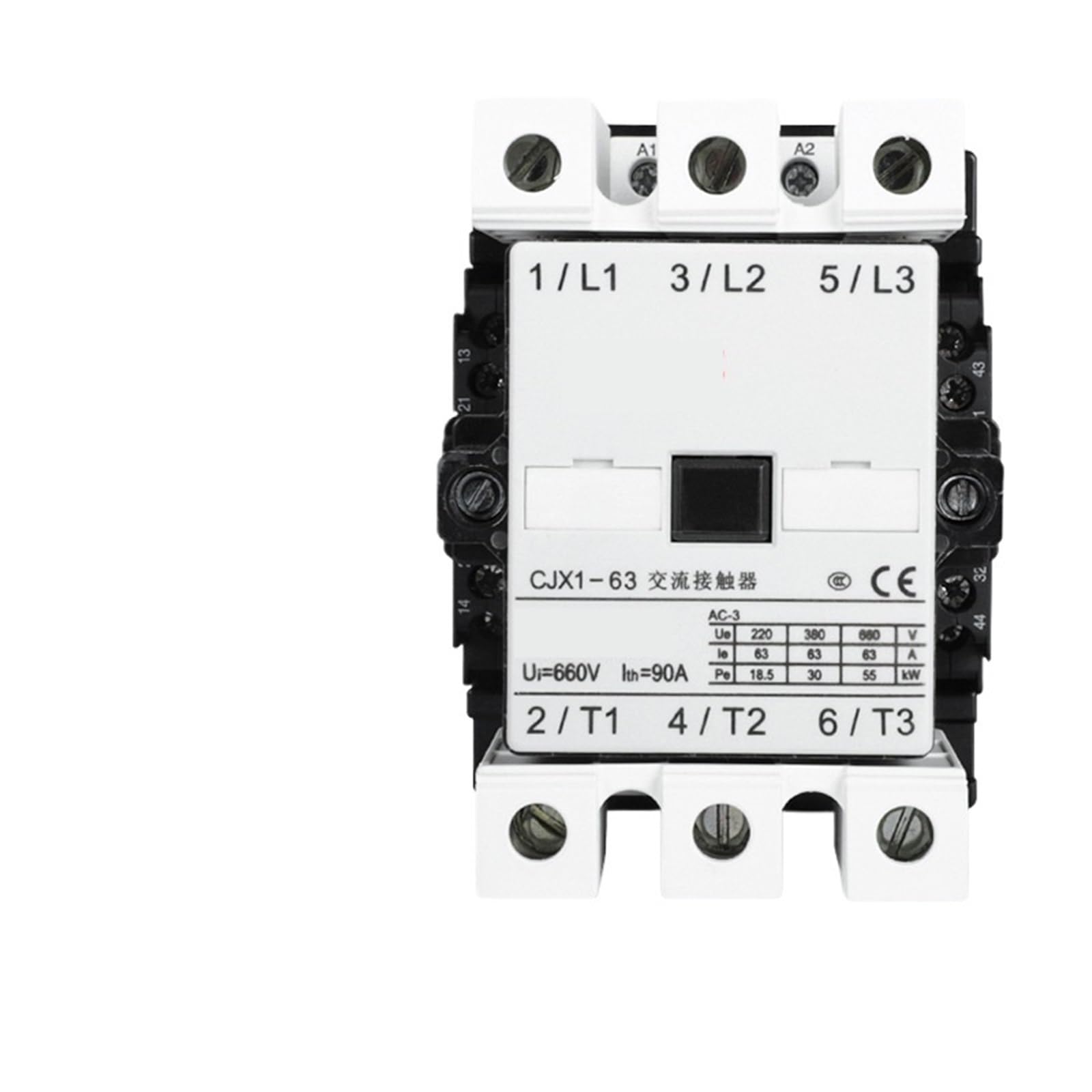 FPJQOBJC AC Contactor AC Contactor 220v Single-phase CJX1-63/22 Three-phase 380v 63A 24V