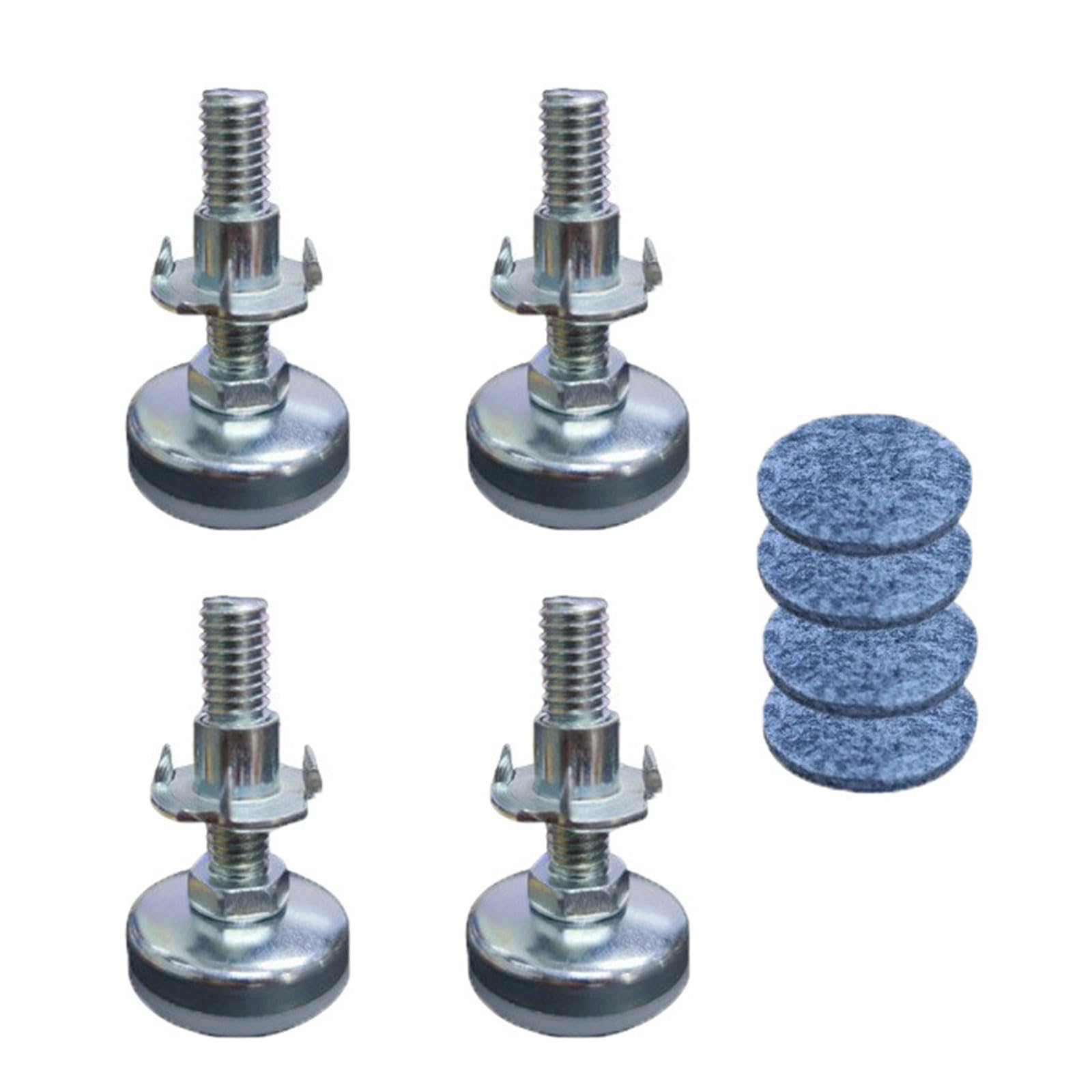 ZBIianxer 4Pcs Heavy Duty Steel Leveling Feet Set with Covers for Stable Home Furniture Set