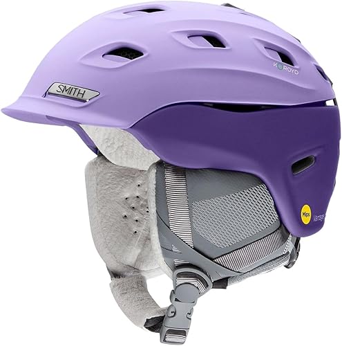SMITH Vantage MIPS - Casco deportivo de nieve para mujer - Polvo Peri mate neblina púrpura L