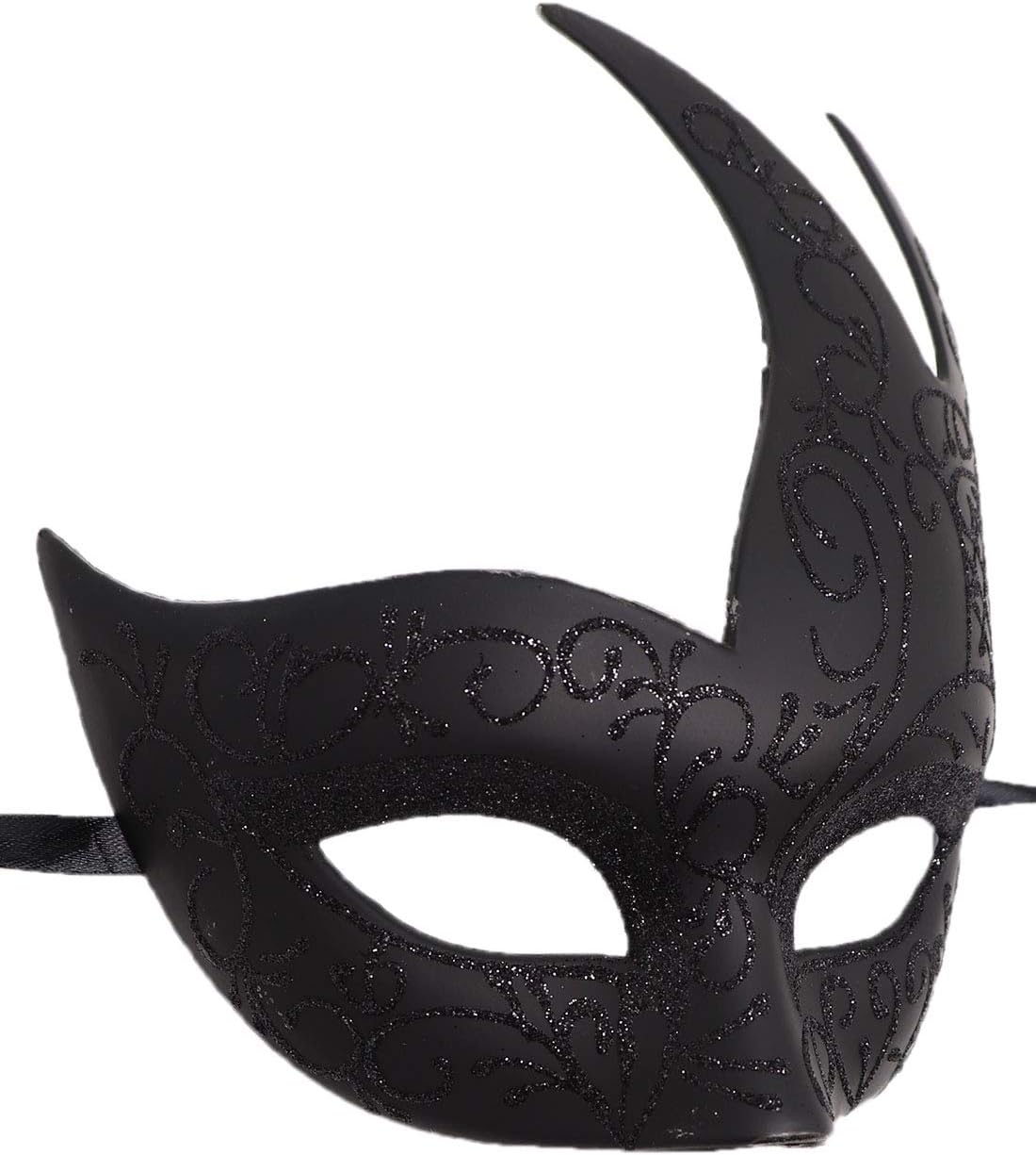 Coolwife Men's Masquerade Mask Vintage Venetian Checkered Musical Party Mardi Gras Mask - Image 3