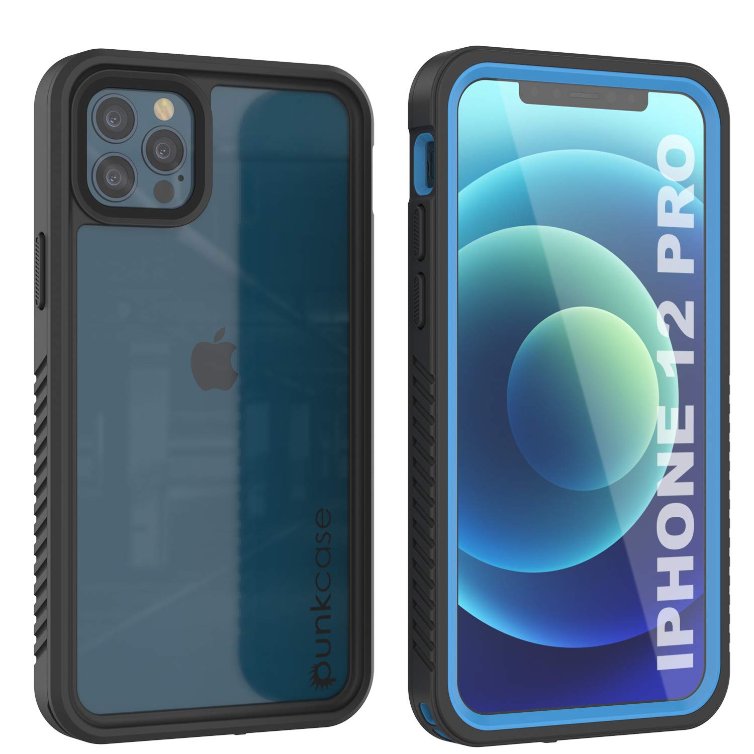 Punkcase for iPhone 12 Pro Waterproof Case [Extreme Series] [Slim Fit]  [IP68 Certified] [Shockproof] [Snowproof] Armor Cover W/Built in Screen