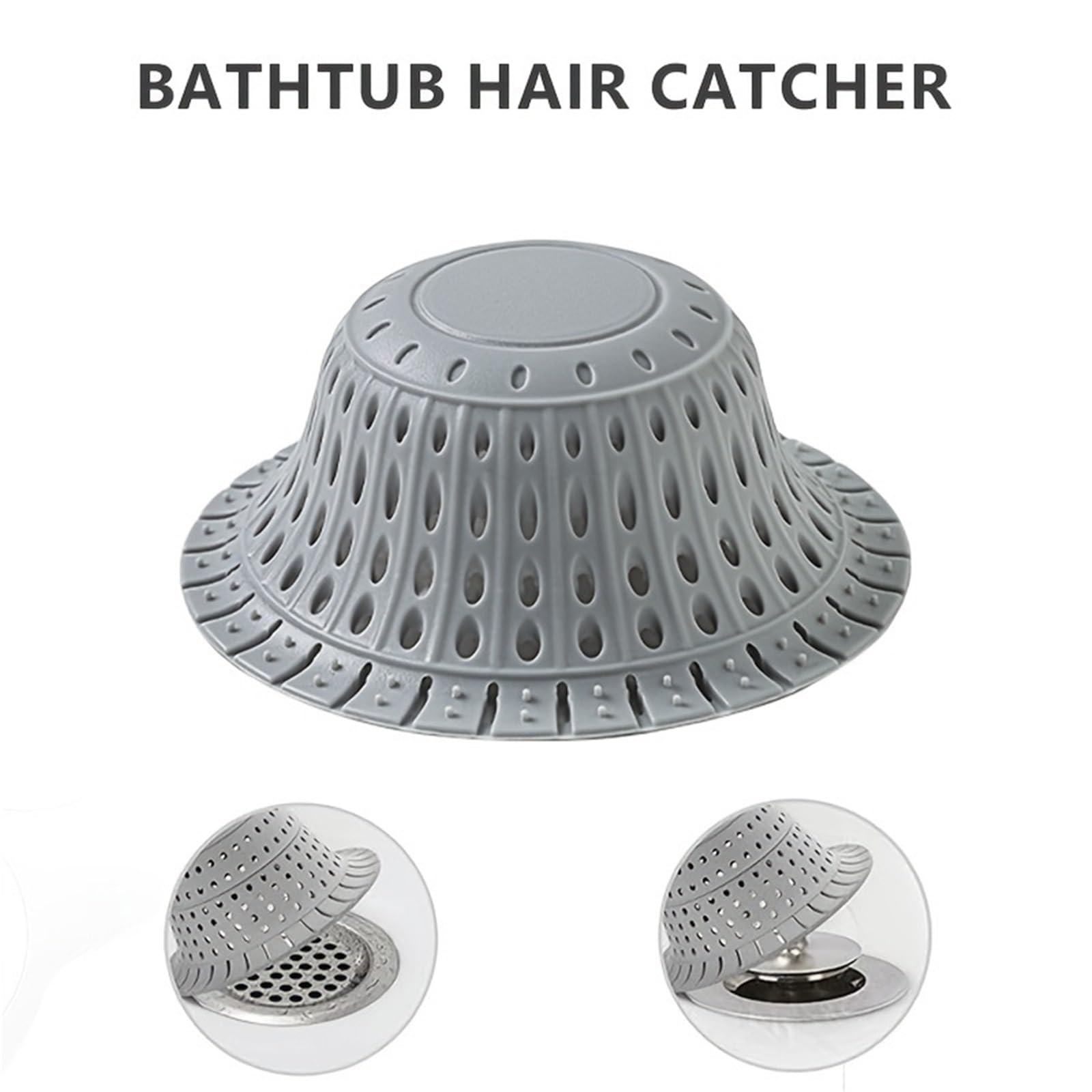 Recogedor de Pelo for Drenaje bañera, Protector Plegable Silicona for Ducha, Adecuado for Ventanas emergentes y duchas, 5 uds para Bañera,Ducha