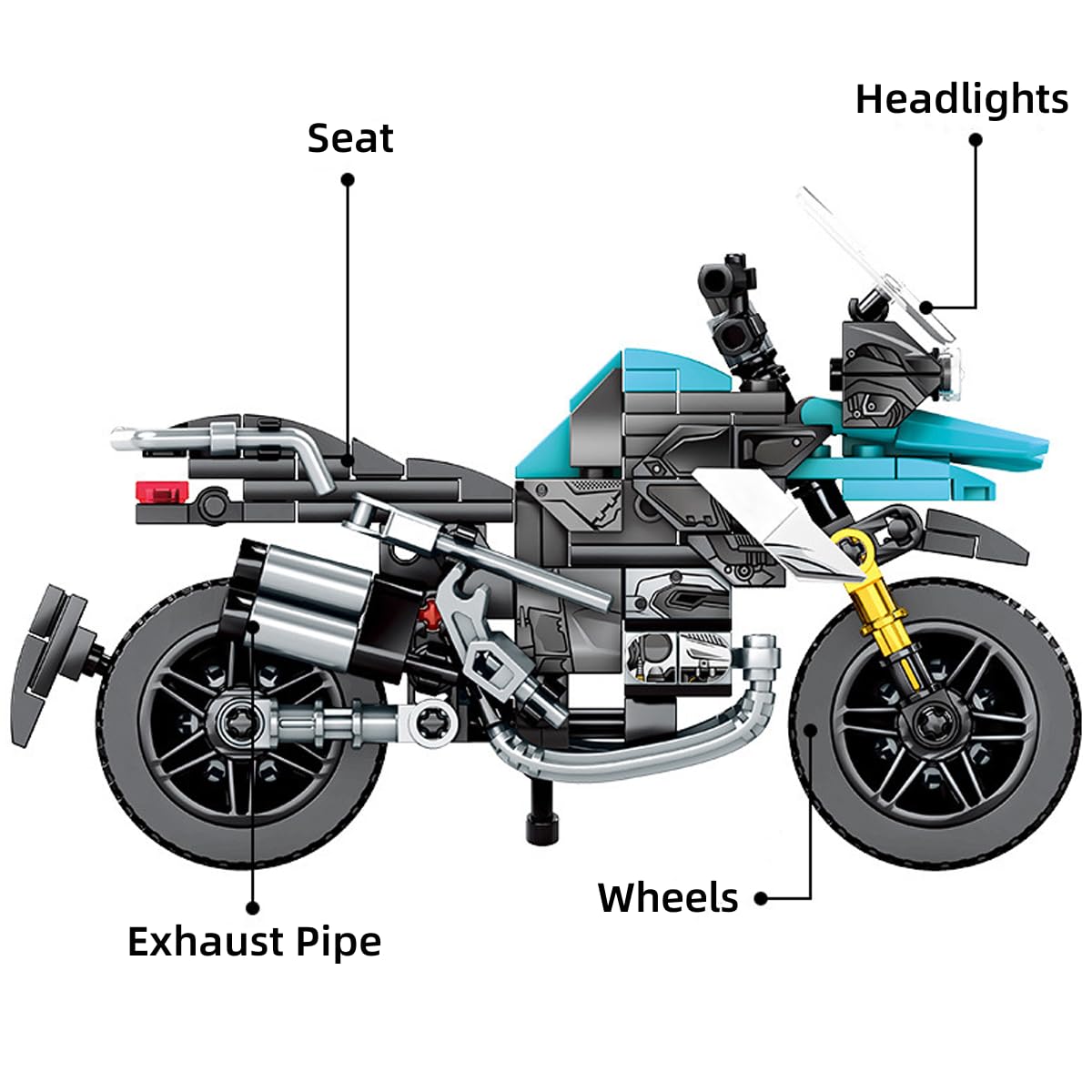 Maquette BMW R1250GS - Kit De Construction 2369 Pièces - Blocs De Type Technique - Moto