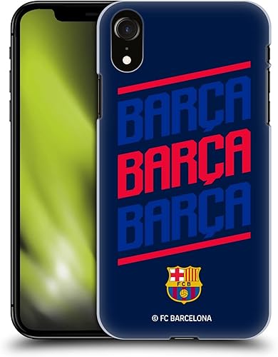 Head Case Designs Funda rígida con licencia oficial del FC Barcelona Barca Type Graphics compatible con Apple iPhone XR