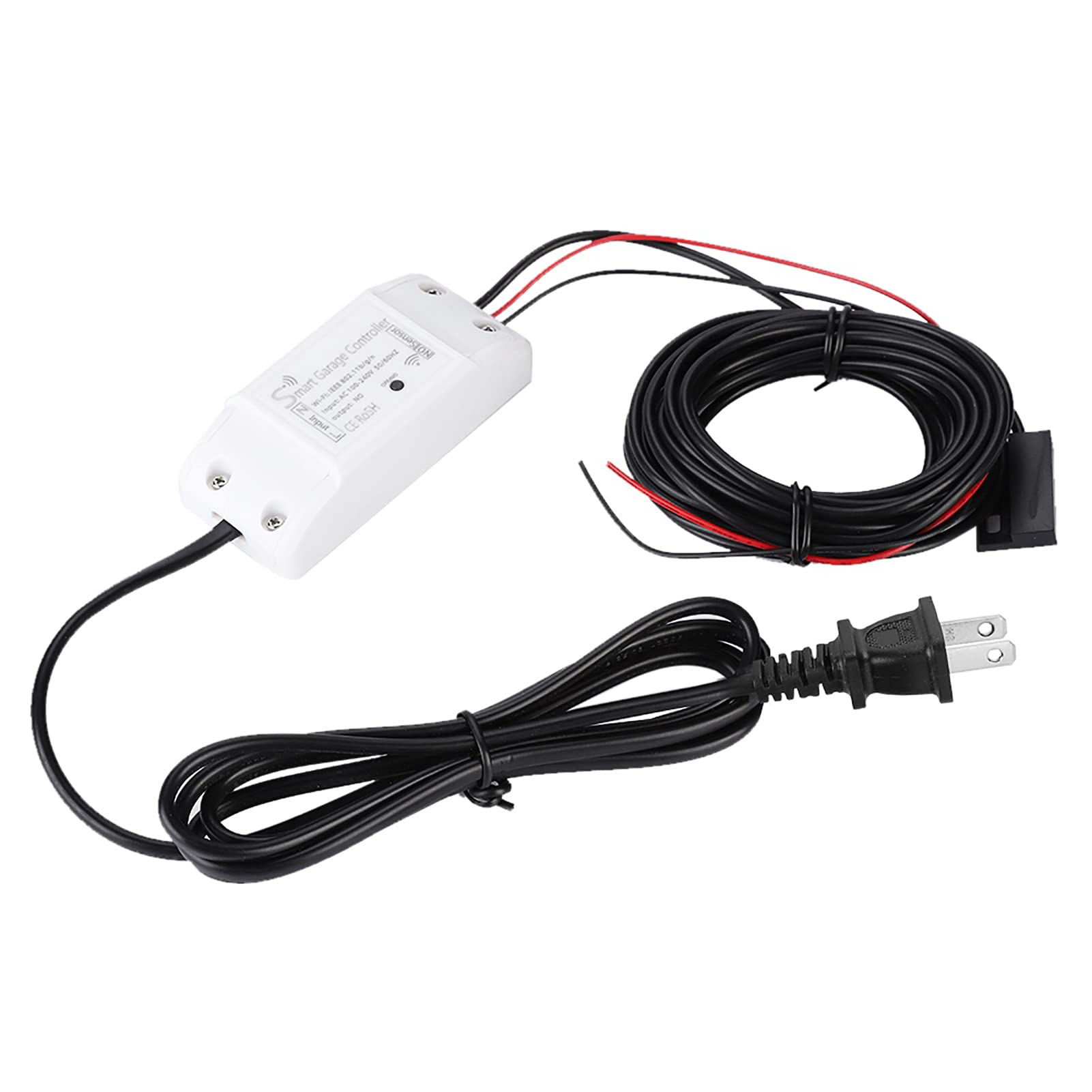 Tiiyee Contrôleur de Porte de Garage Intelligent, ouvre Porte à Distance Wi FI Universel Compatible avec Plusieurs Modes de Notification, système de sécurité de Porte sans clé.(100 240V EU Plug)