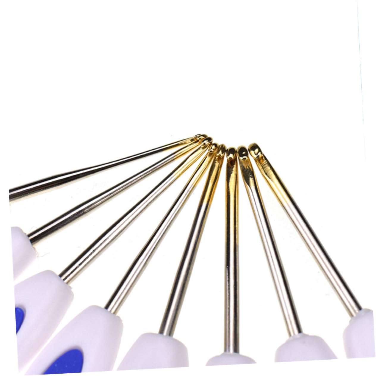 Angoily Uncinetto da Ago Barbetta Strumenti per Tessitura in Stile Porcellana Blu e Bianca Forniture per Tessitura Duraturo e Portatile