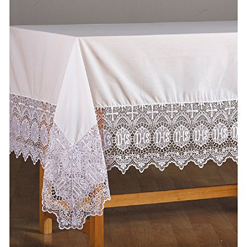 Altar frontal de encaje IHS de Christian Brands para solemnidades