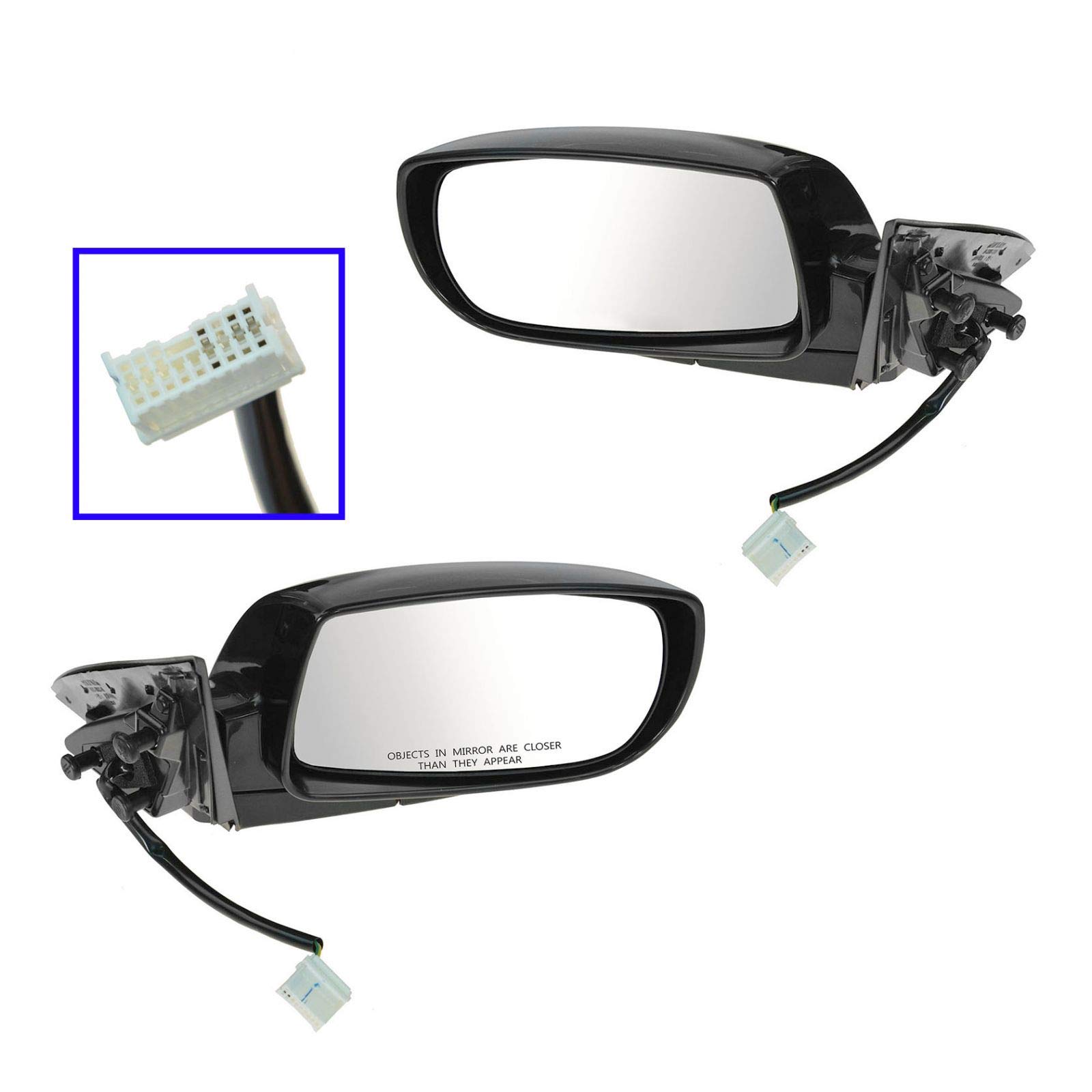 Mirror Power Heated LH Driver & RH Passenger Pair for 10-14 Genesis 2 door Coupe