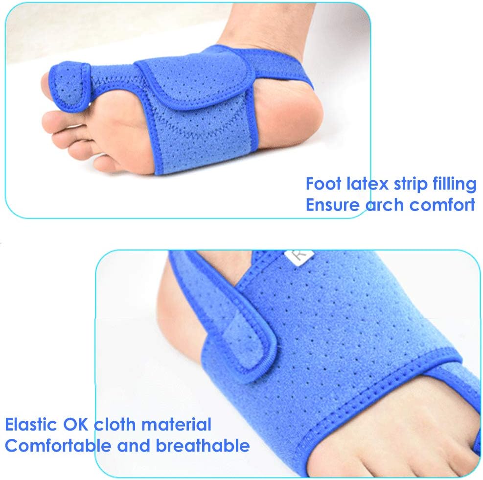 Bunion Correctors Night Time Bunion Splint Toe Separators Big Toe Straightener Hallux Valgus Corrector with Arch Support Built-in Aluminum Bar Support for Men Women