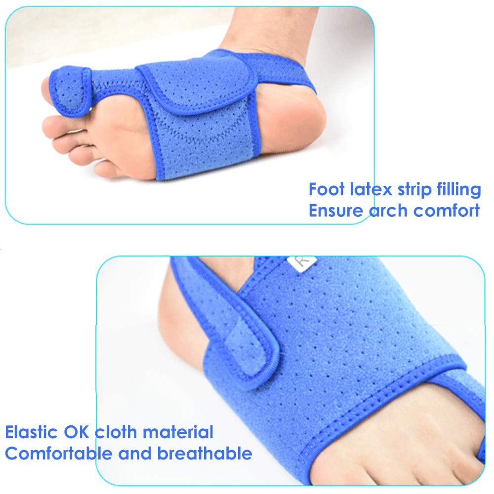 Bunion Correctors Night Time Bunion Splint Toe Separators Big Toe Straightener Hallux Valgus Corrector with Arch Support Built-in Aluminum Bar Support for Men Women