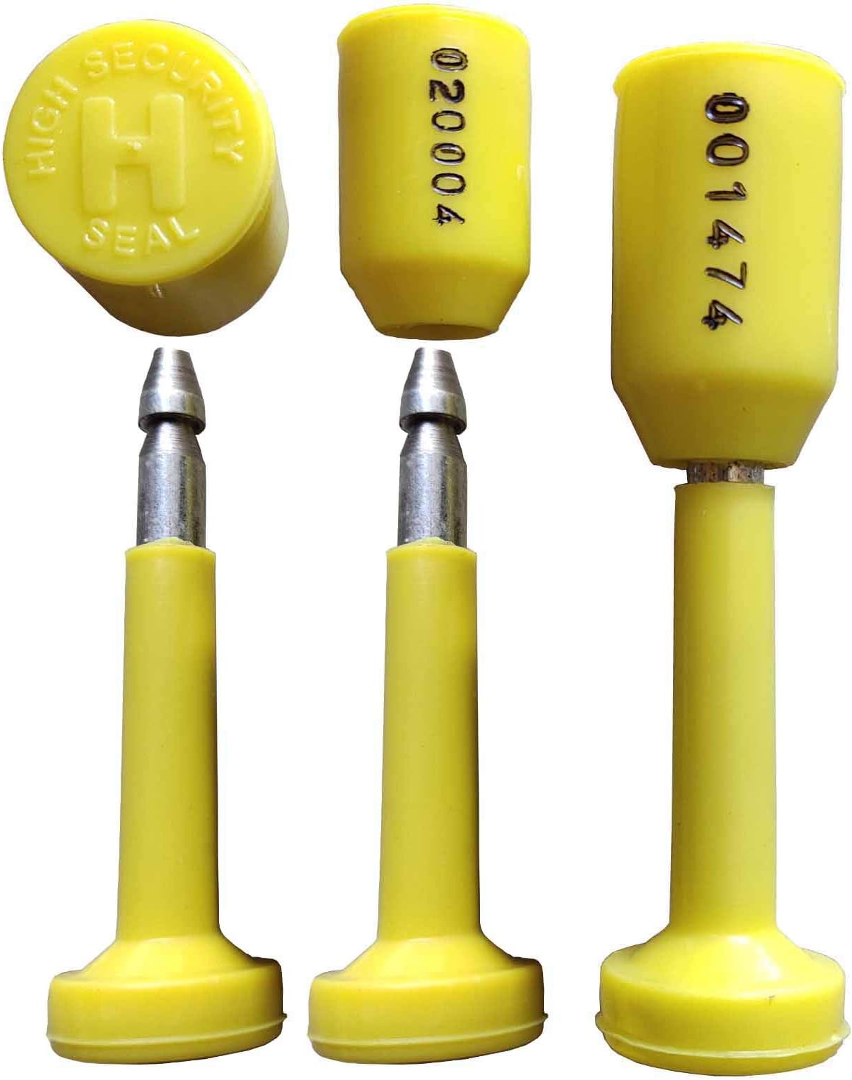 Container Seal Bolt Security Otl Bottle Truck Lock Raibex-B104 Yellow Color (50 Seals)