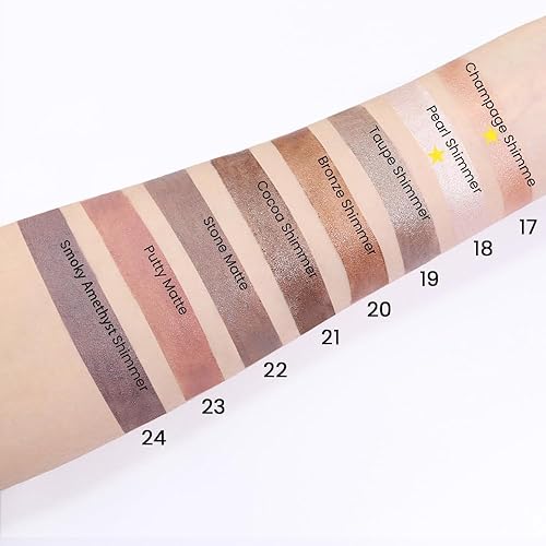 Vista 97 de evpct - Juego a granel de lápices de sombra en crema para ojos, impermeable, brillante, metálico, blanco deslumbrante, gris, plateado, negro