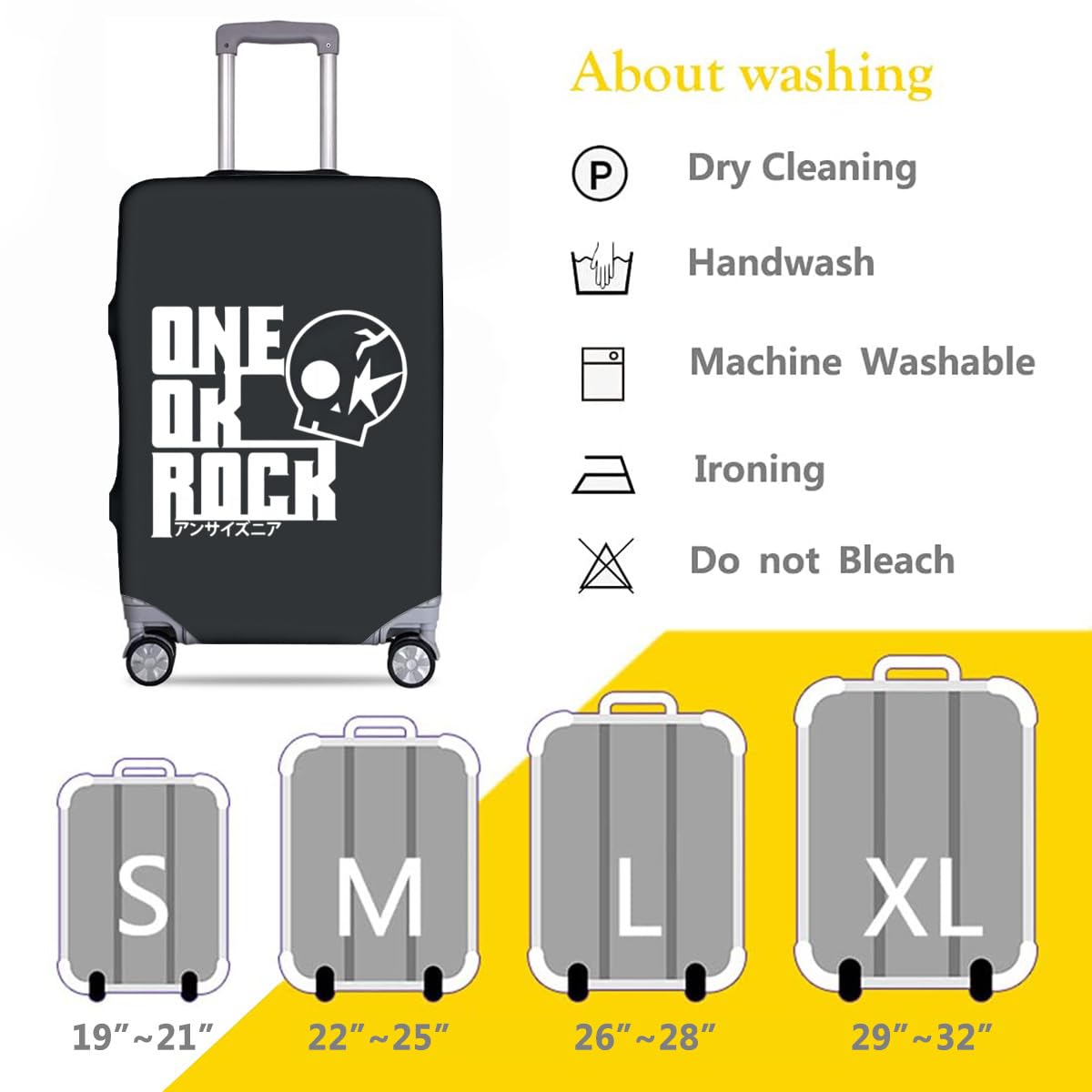 Amazon.co.jp: ワンオクロック ONE OK ROCK スーツケースカバー 荷物