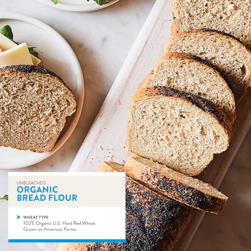 King Arthur 100% Organic Bread Flour, Unbleached, 5 lb, Non-GMO Project Verified - image 4