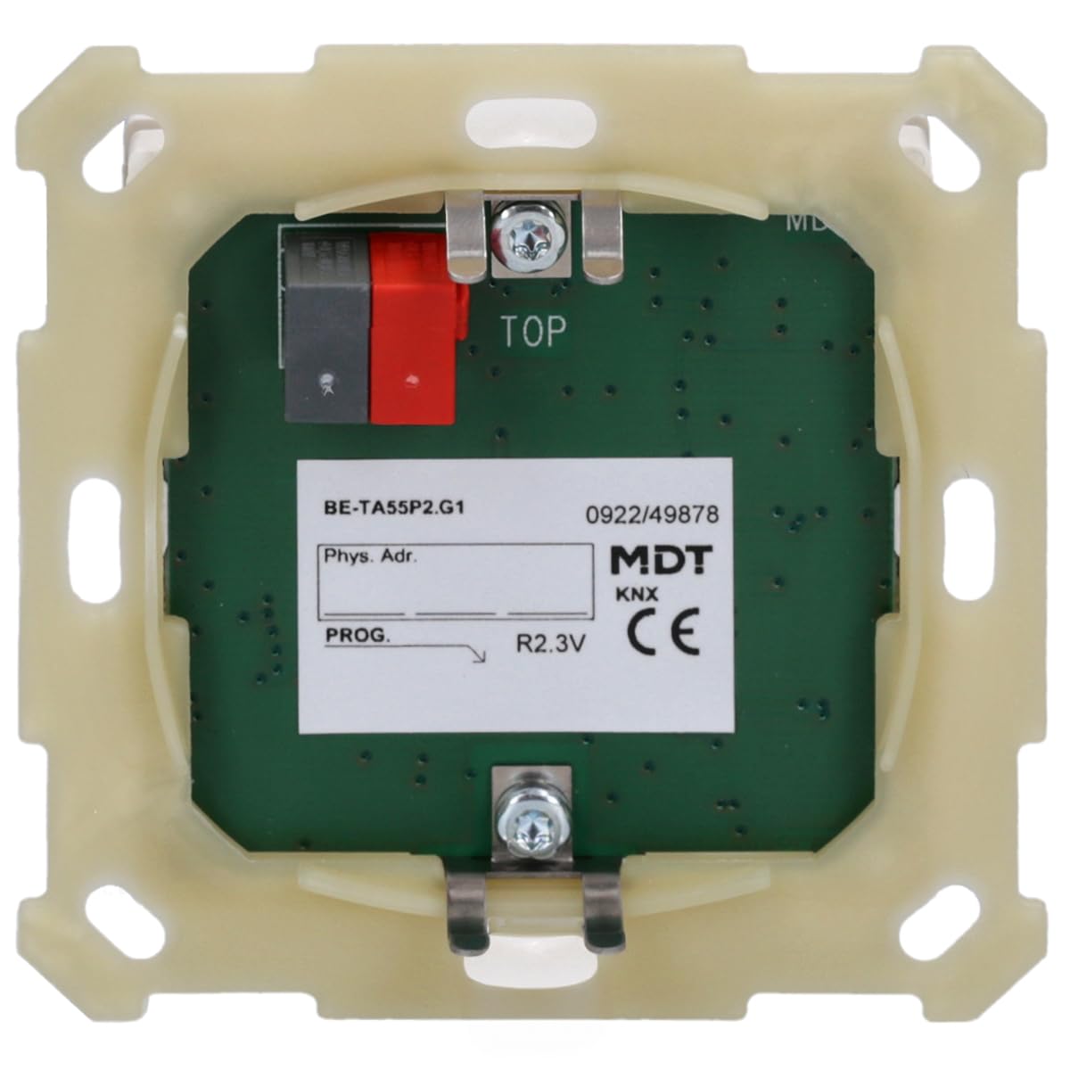 KNX Taster 2fach Plus, LED, reinweiß glänzend
