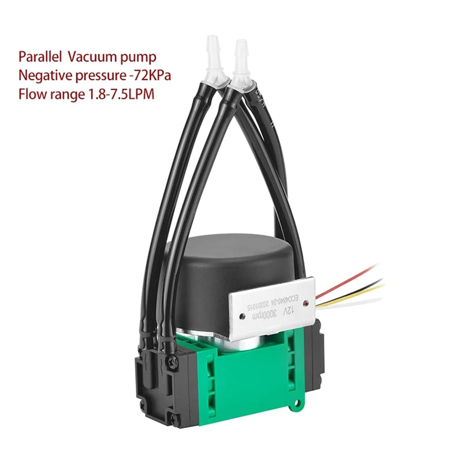 24V G4BW2472S-2T 7.5LPM Flow DC Brushless -90KPa Vacuum Pump 150KPa Pressure Pump 1Pcs