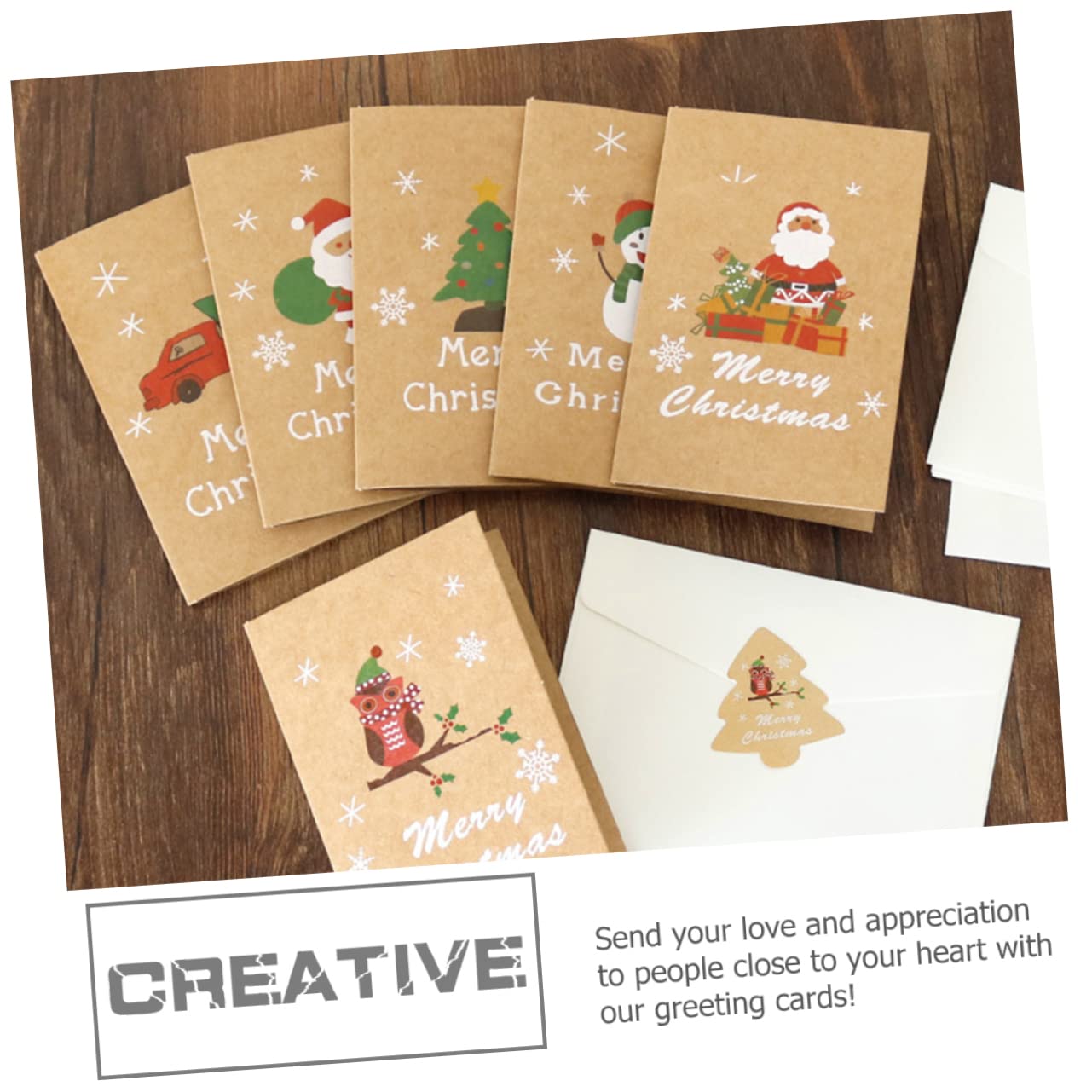 SHINEOFI 96 Sätze Nachrichtenkarten Geschenkkarten weihnachtskarte set Weihnachtspostkarten Festival-Einladungskarten Weihnachtsgeschenkkarte Grußkarten Weihnachtsgrußkarte Weihnachtskarten