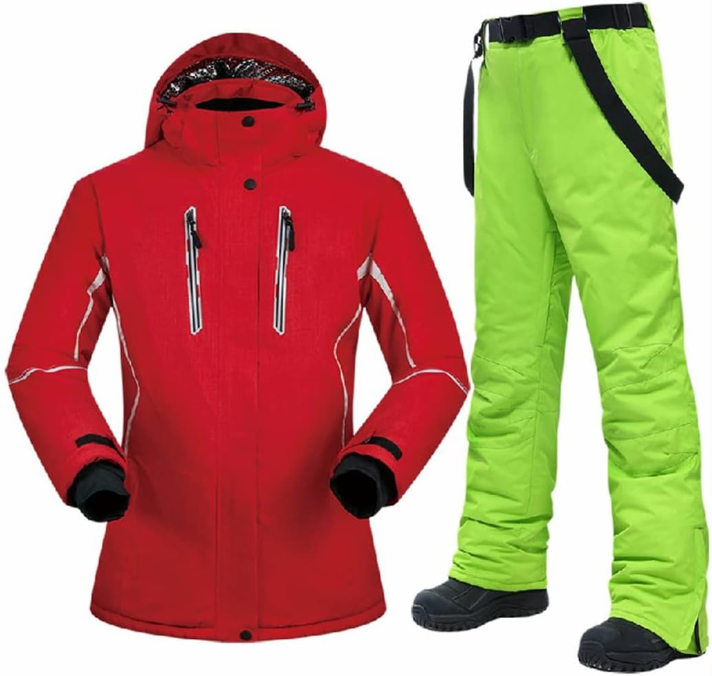 Winter Ski Suit Women Ski Jacket and Pant Warm Windproof Waterproof Skiing and Snowboard Clothing
