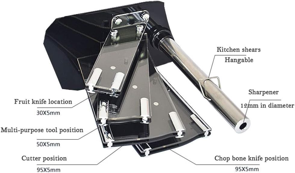 Kitchen Storage Rack Modern Minimalist Kitchen Racks Multi-Functional Acrylic Knife Holder Scissors Storage Rack (Including 6 Sipe) Storage Shelves