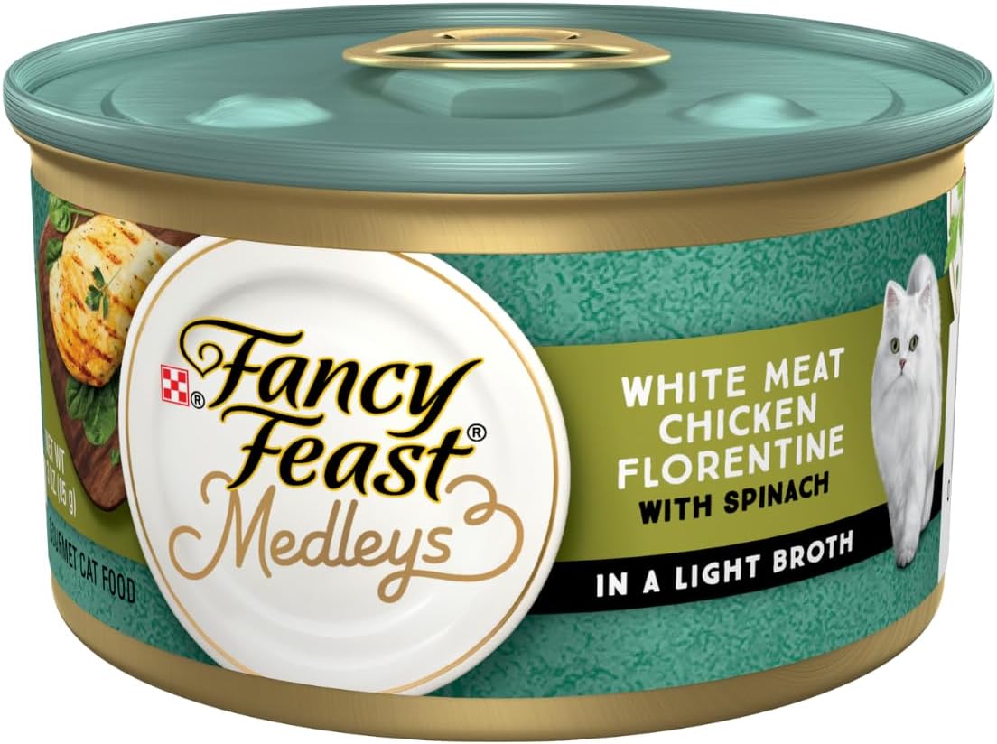 Fancy Feast Elegant Medley Chicken Case Florentine Cat Food (Case of 24)
