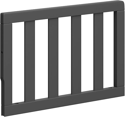 Storkcraft & Graco Toddler Safety Guardrail with Slats (Gray) – GREENGUARD Gold Certified, Converts Compatible Storkcraft & Graco Crib to Toddler