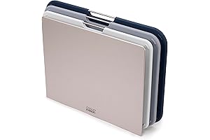 3-Piece Color-Coded Cutting Board Set with Storage Stand by Joseph Joseph