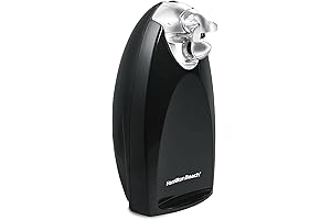 Hamilton Beach Electric Automatic Black Can Opener with Auto Shutoff