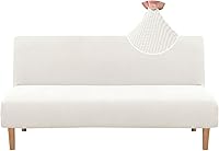 Vista 19 de H.VERSAILTEX - Funda elástica para sofá o cama, licra de alto elastano, lavable a máquina, tela Jacquard para sofá, futón