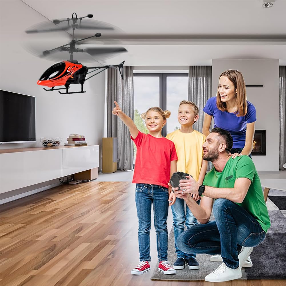 Remote Control Helicopter, RC Helicopter with LED, Toy Helicopters, Helicopters for Boys One Key Take Off Landing - Image 4