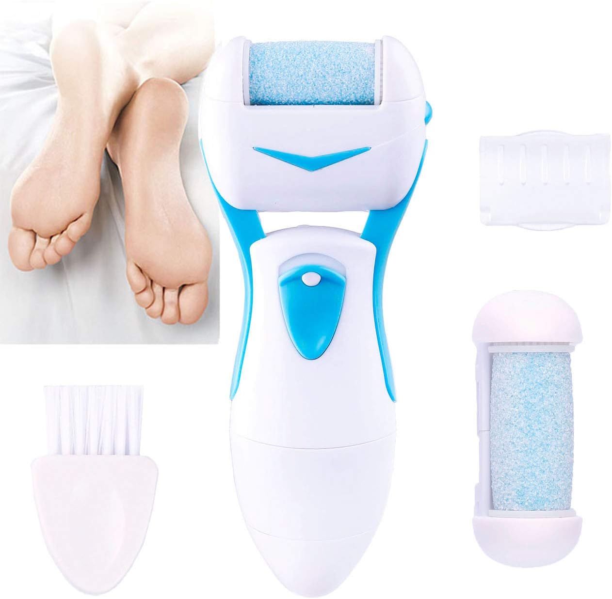 Electric Grinding Foot Machine Exfoliating Callus Remover Pedicure Care Tool for Dry Feet, Hard, Dead Callused Skin & Cracked Heels