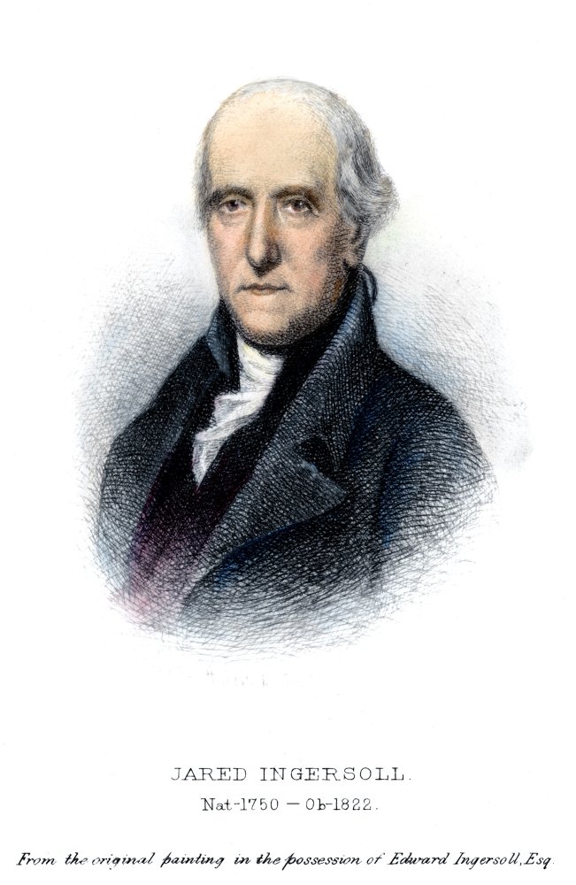 Jared Ingersoll (1749-1822) Namerican Jurist Color Etching 1888 By Albert Rosenthal After Charles Willson Peale Poster Print by (24 x 36)