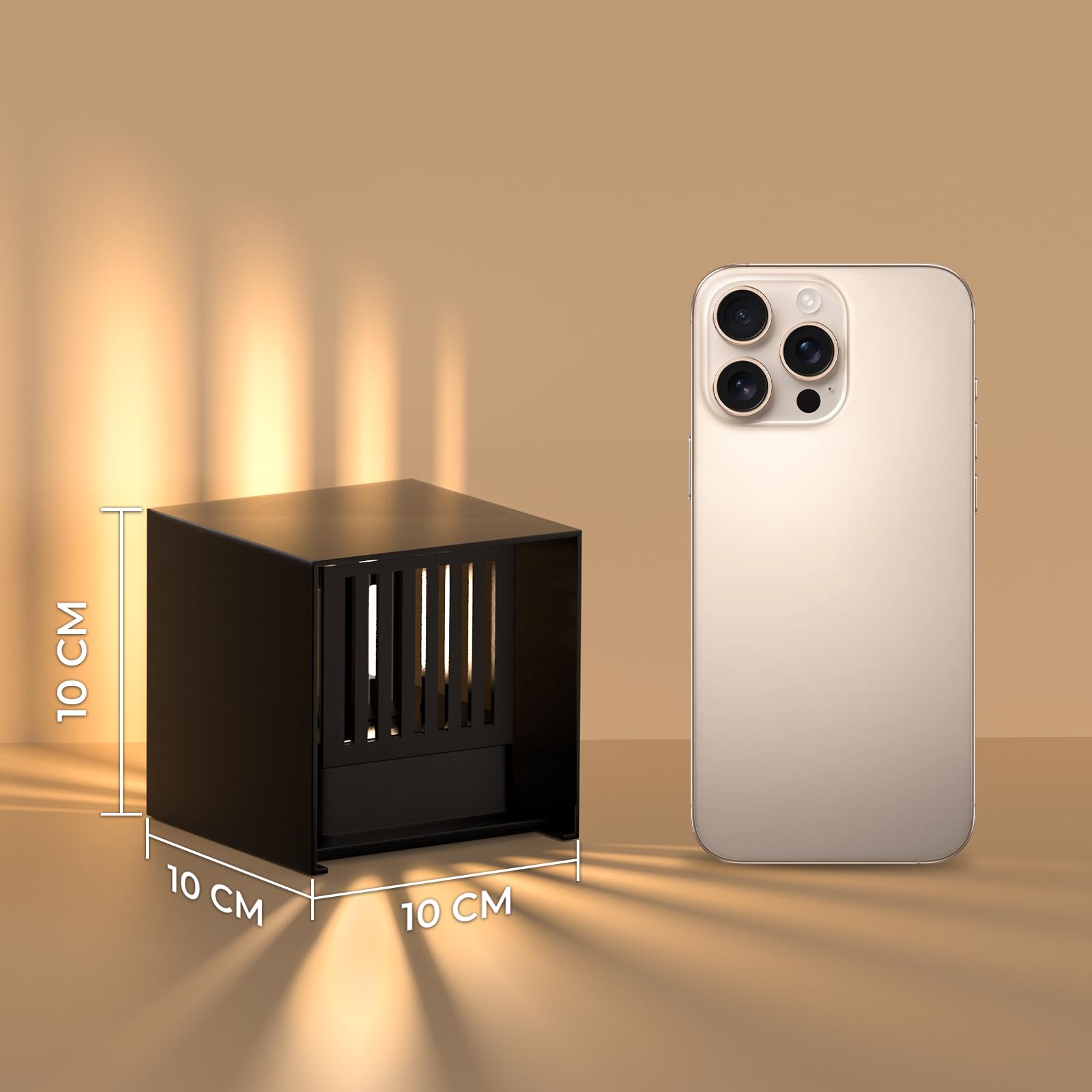 LED Wandleuchte Innen/Außen, Schwarz | IP67, Aluminium, Up Down 3000K Warmweiß, 12W, Moderne Dekoration für Wohnzimmer, Schlafzimmer, Korridor & Treppenhaus