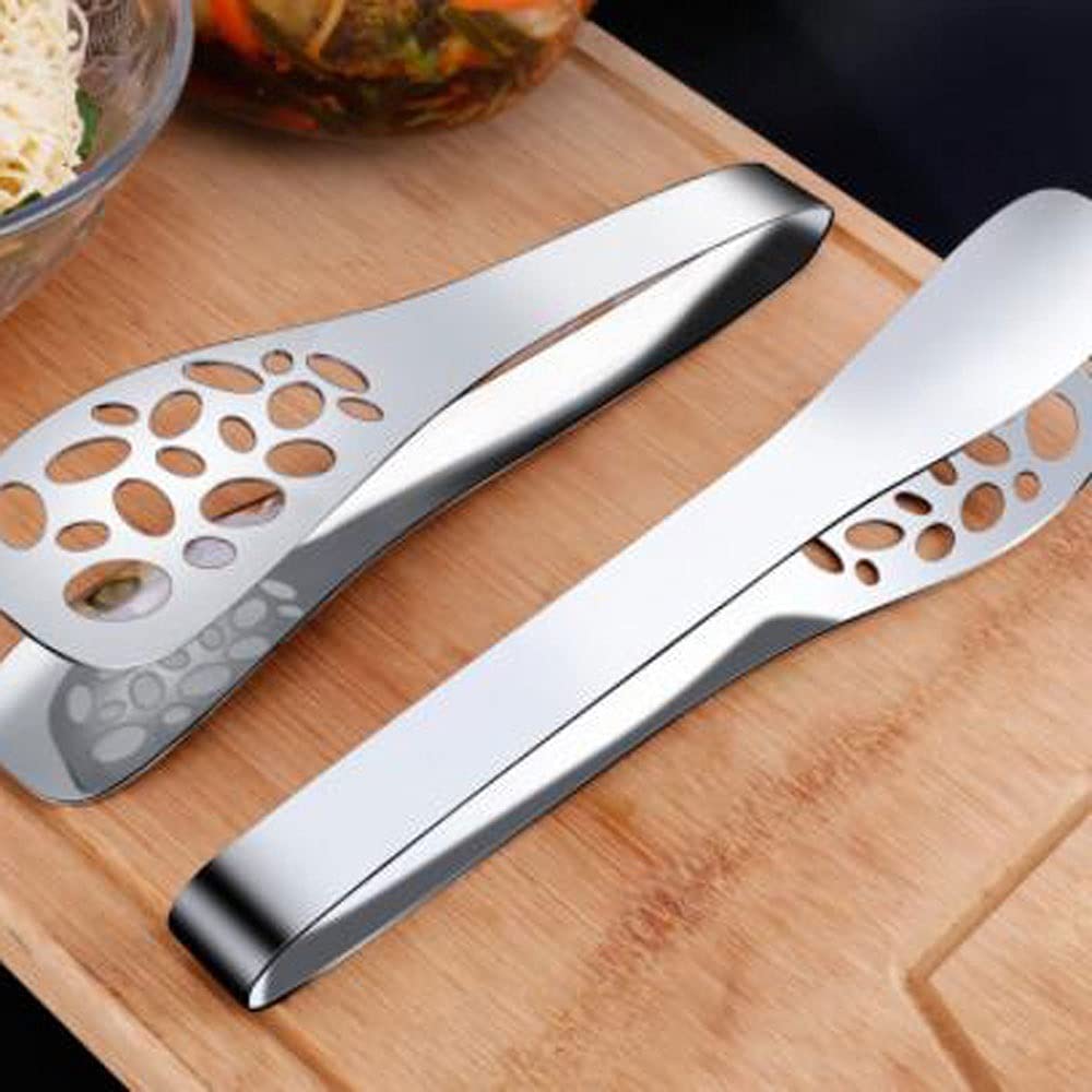 Pinzas de Cocina Pinzas para Alimentos de Acero Inoxidable, Agarre Antideslizante para latas, tamaño: 25.5cn * 5.2cm * 24.5cm * 3.6cm, 1 Pieza