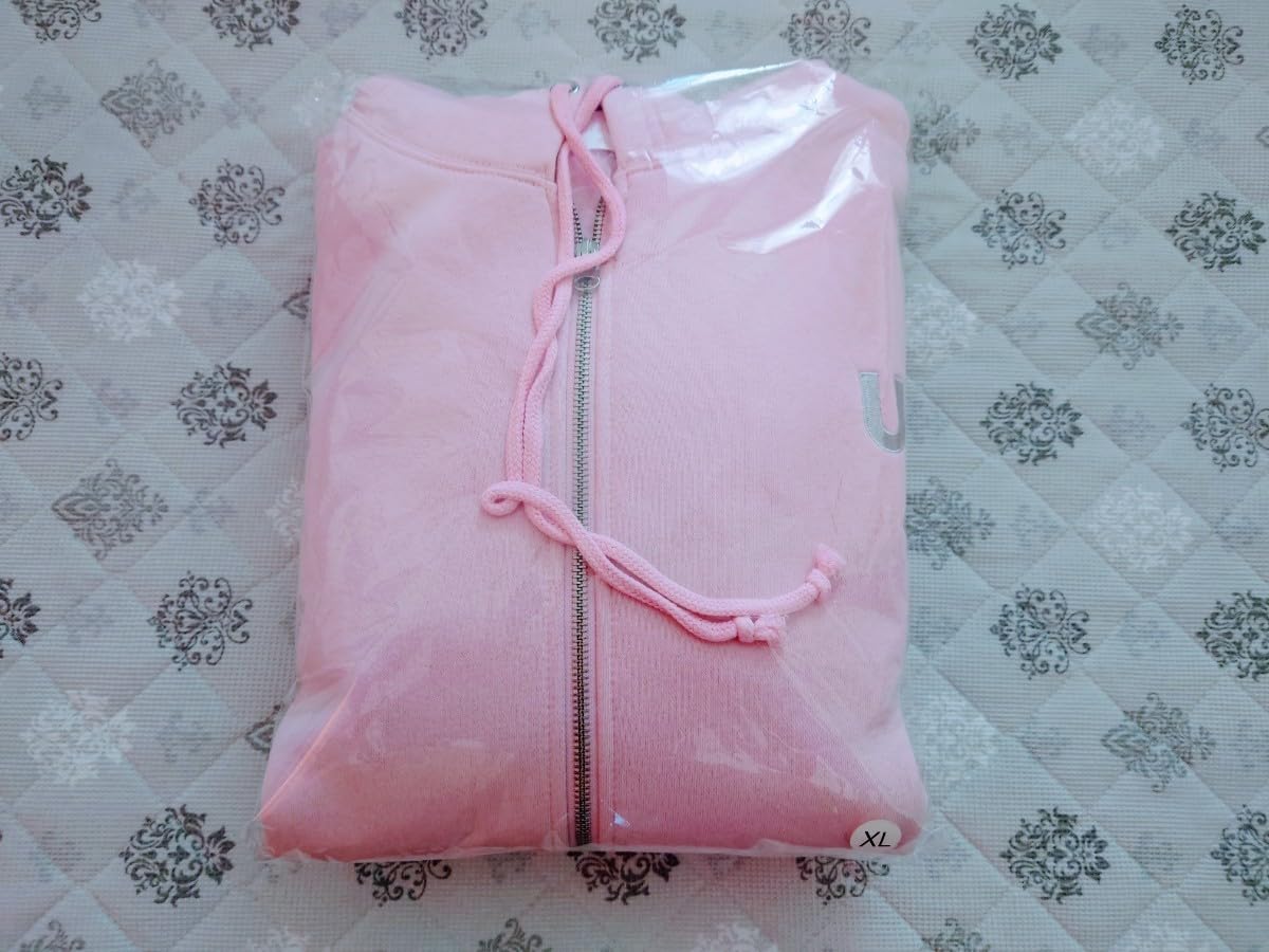 Amazon.co.jp: NiziU U オーバーサイズパーカー ピンク XLサイズ  