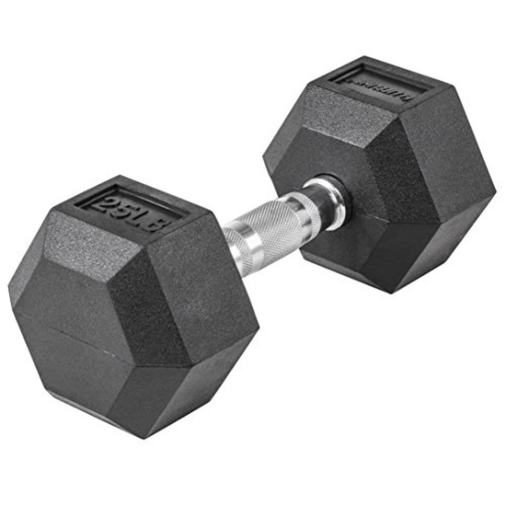 Lifeline Fitness Hex Dumbbells, Rubber Wrapped Hex Dumbbells, Premium Quality, Ergonomic Knurled Handle, Dumb Bells for Exercise, Home Gym Exercise Weights