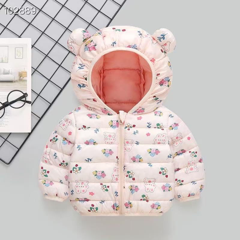 Image of Bold N Elegant Kids Different World Winter Warm Quilted Bomber Standard Length Hood Jacket Coat Puffer Jacket Coat For Infant Toddle Boy's Girls Kids